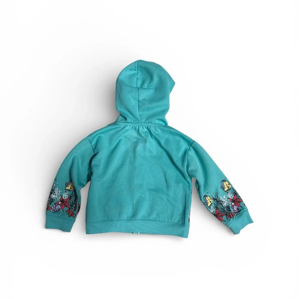Disney Princess The Little Mermaid Teal Girls Hoodie Size 3T